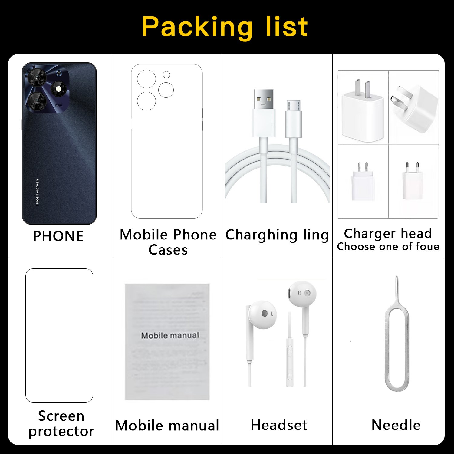 Amanki phone Original Spark 10 Pro Telephone 6.6 Inch real 3GB+64GB Android Smartphone Android 10.0 3800Amh 4G Mobile Phones